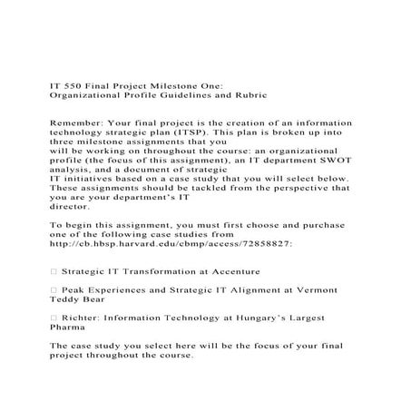 IT 550 Final Project Milestone One Organizational Profil.docx