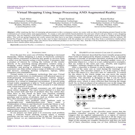 Virtual Shopping Using Image Processing AND Augmented Reality