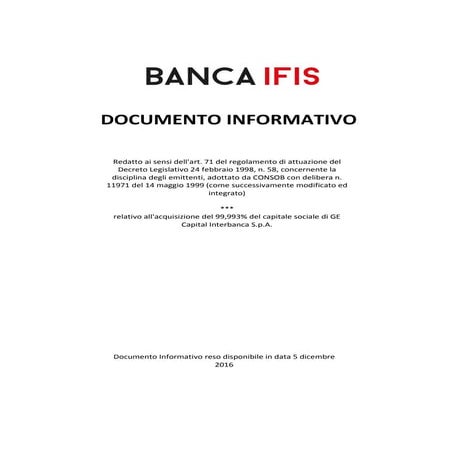 Documento informativo