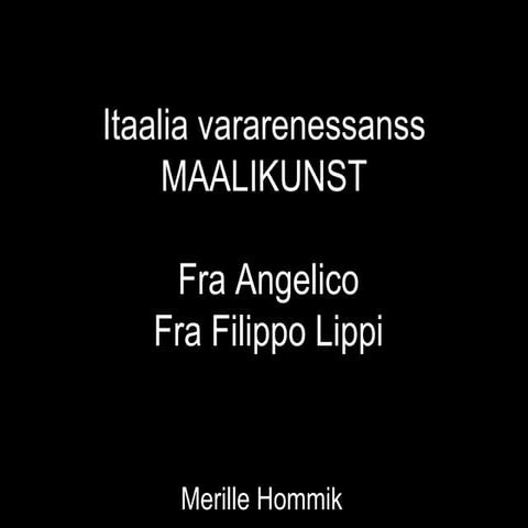 Vararenessansi maal Itaalias 2