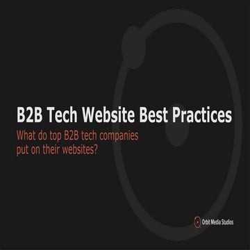 B2B Tech Websites