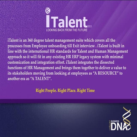 iTalent - HRMS & Talent Management 