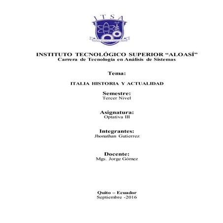 Italia historia y actualidad