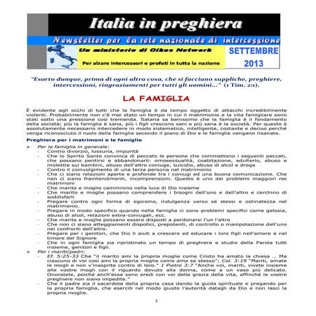 Italia in preghiera 13.09