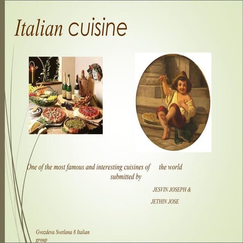 Italian cuisine