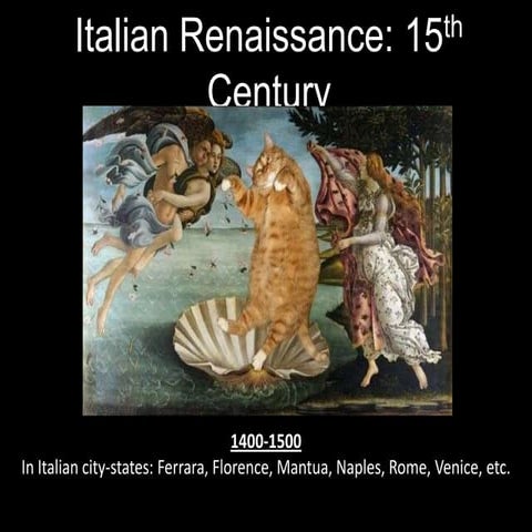 Italian renaissance 15th century