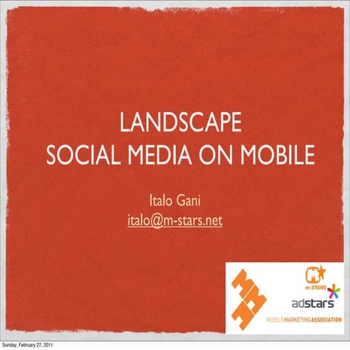 Italogani social media on mobile