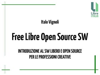 Software libero e open source a costo zero per la grafica