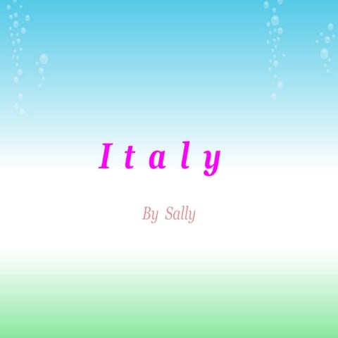 Our country italy | PPTX