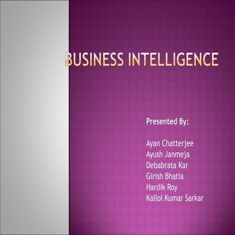 Business Intellegence