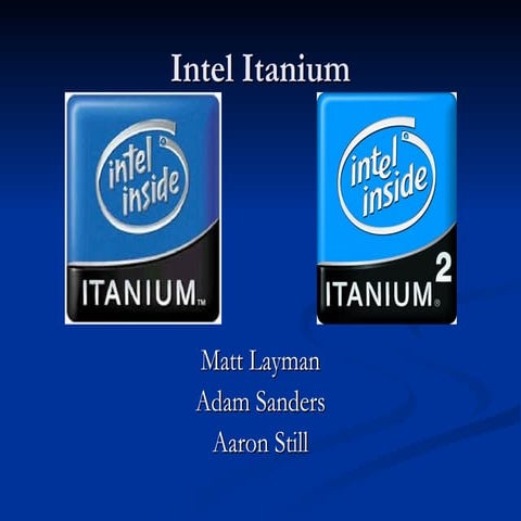 Itanium microarchitecture overview_1.ppt