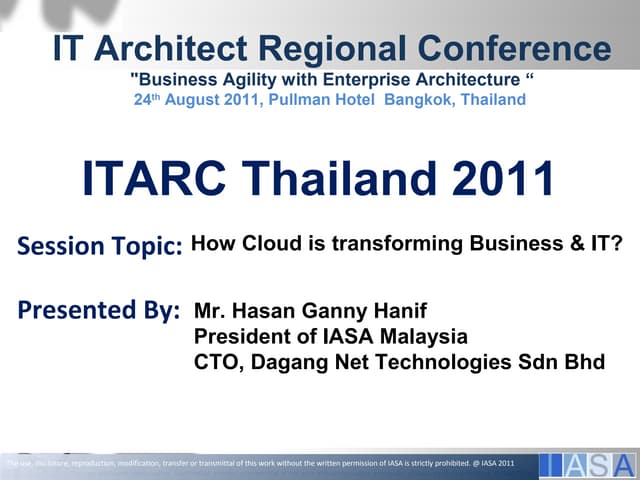 Itarc+thailand+2011+ +how+is+cloud+transforming+business+and+it