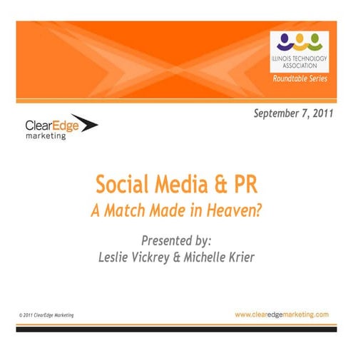 Social Media & PR: A Match Made in Heaven?