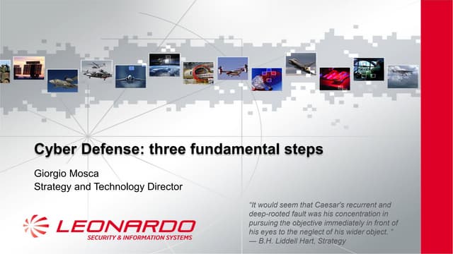 Cyber Defense: three fundamental steps