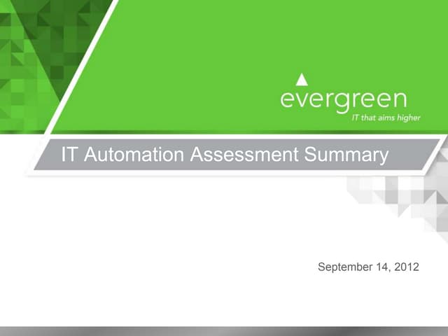 IT Automation Assessment Report - sample