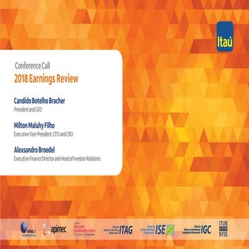 Conference Call 2018 Earnings Review - Itaú Unibanco
