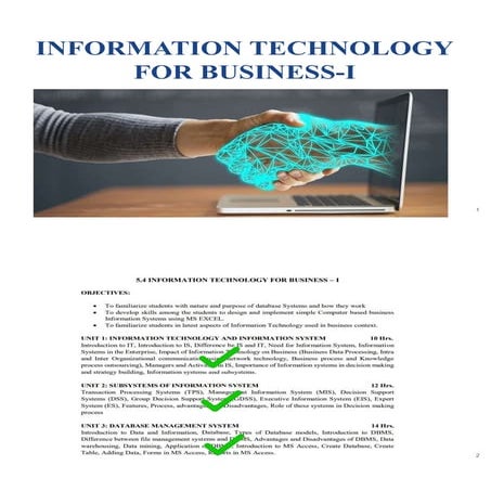 MICROSOFT EXCEL IN BUSINESS