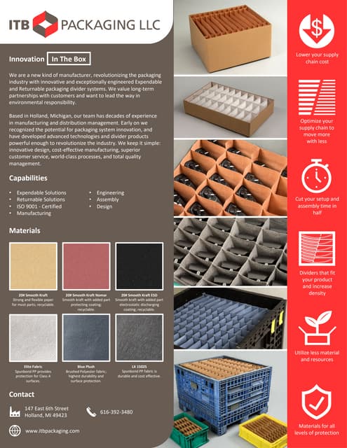 ITB Packaging LLC Overview Brief | PDF