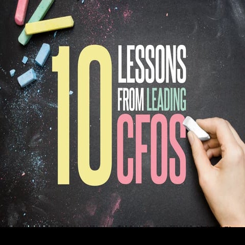 10 lessons from leading CFOs