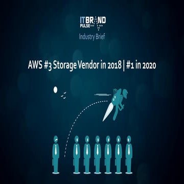 AWS #3 Storage Vendor in 2018, #1 in 2020