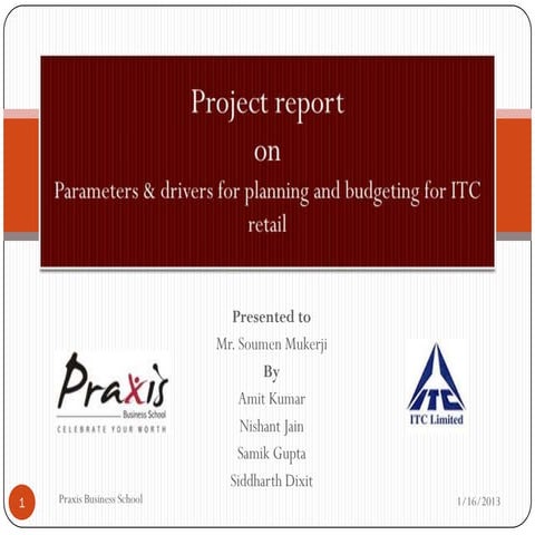 Planning & Budgeting for ITC retails