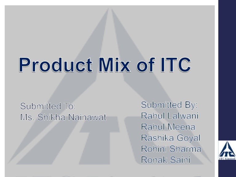 Product Mix of ITC