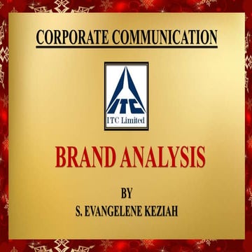 ITC - BRAND ANALYSIS