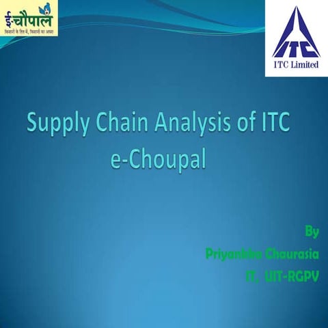Itc e - choupal-ppt-final | PPTX