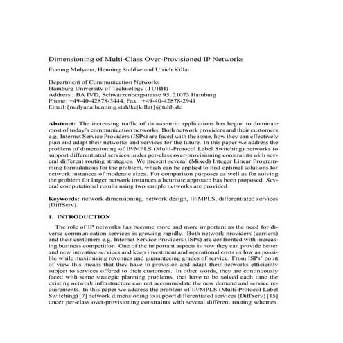 Network Planning and Optimization | PDF