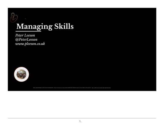 ITCamp 2019 - Peter Leeson - Managing Skills