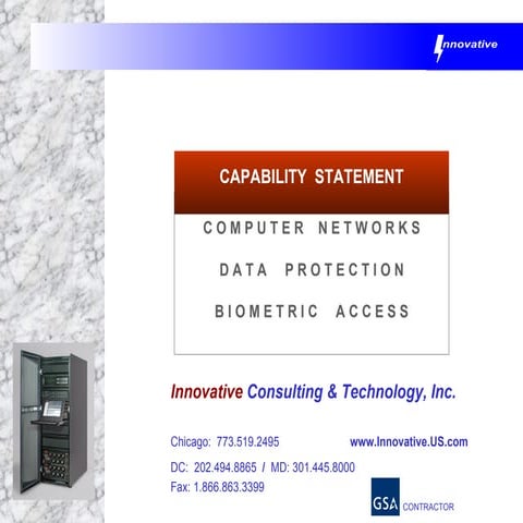 Innovative-Consulting Technology Capabilities. Statement
