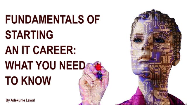 IT Career Development - An Introduction into the Industry