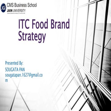 Itc food brand strategy.