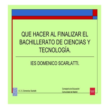 Bachillerato de Ciencias y Tecnología