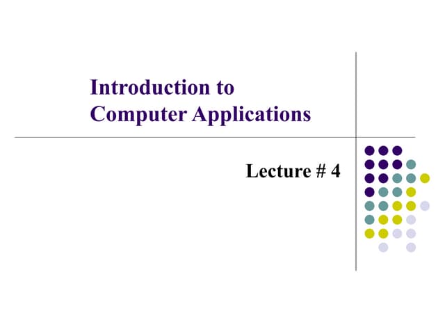 Itc lec 4 input devices