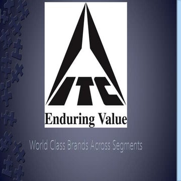 ITC SBUs and FMCG products 