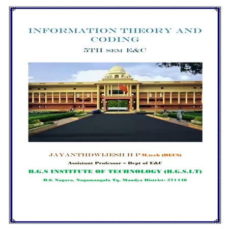 VTU E&C,TCE CBCS[NEW] 5th Sem Information Theory and Coding Module-2 notes(15...