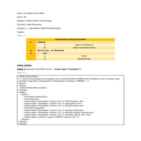 HTML codes 1 | PDF