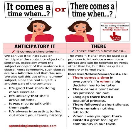 it comes vs there comes | PDF