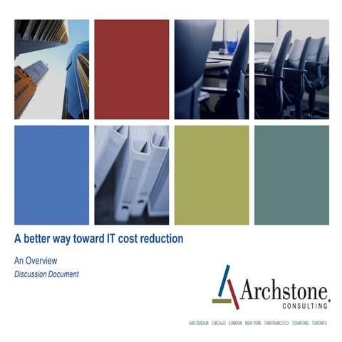 IT Cost Reduction Overview