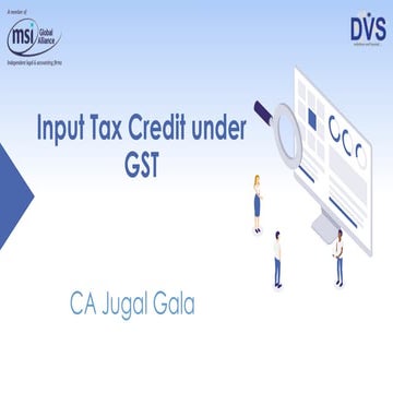 Input Tax Credit under GST