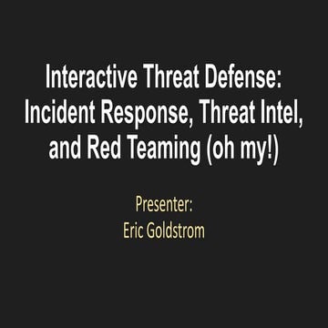 ITD BSides PDX Slides