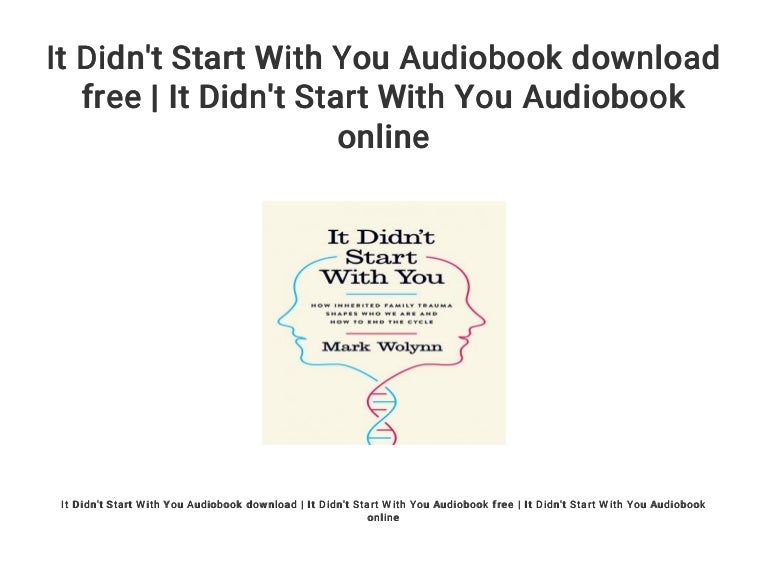 it didnt start with you book it didnt start with you book