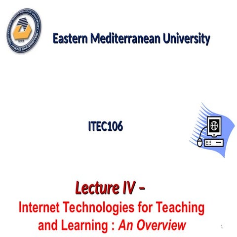 INTERNET TECHNOLOGY FOR FUTURE ADVANCED Technology