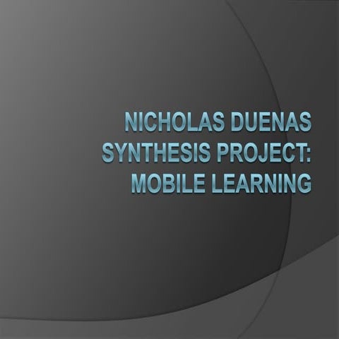 Itec 299 mobile learning