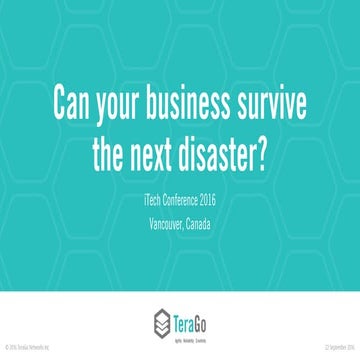 Can your business survive the next disaster?