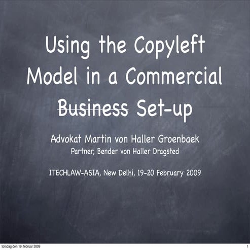 Itechlaw Asia   Commercial Copyleft (19 02 2009)