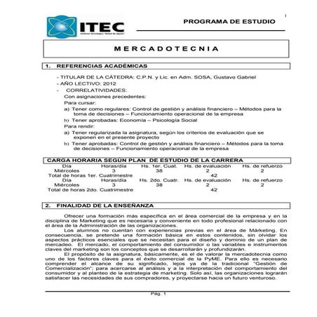 Itec proy mercad  2012
