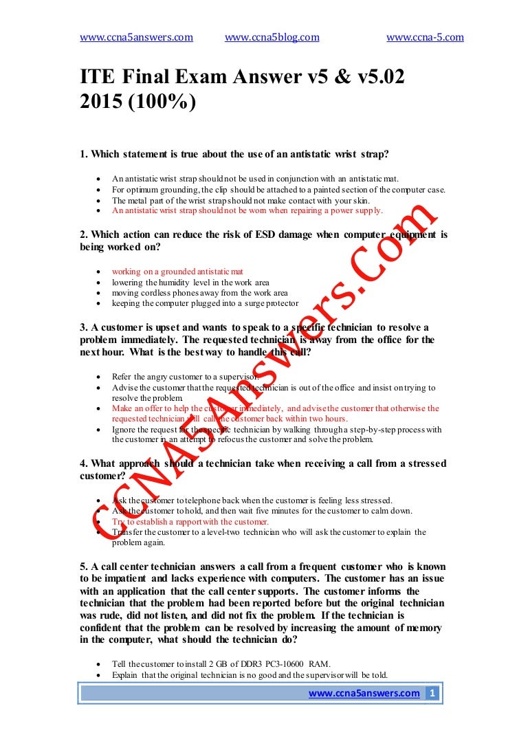 Ite Final Exam Answer V5