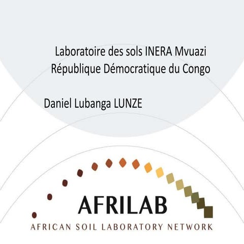 République Democratique du Congo, Laboratoire des sols INERA Mvuazi | PPTX